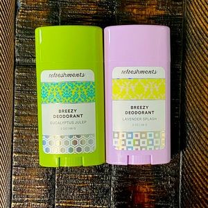 2 Pack of REFRESHMENTS Natural Deodorant